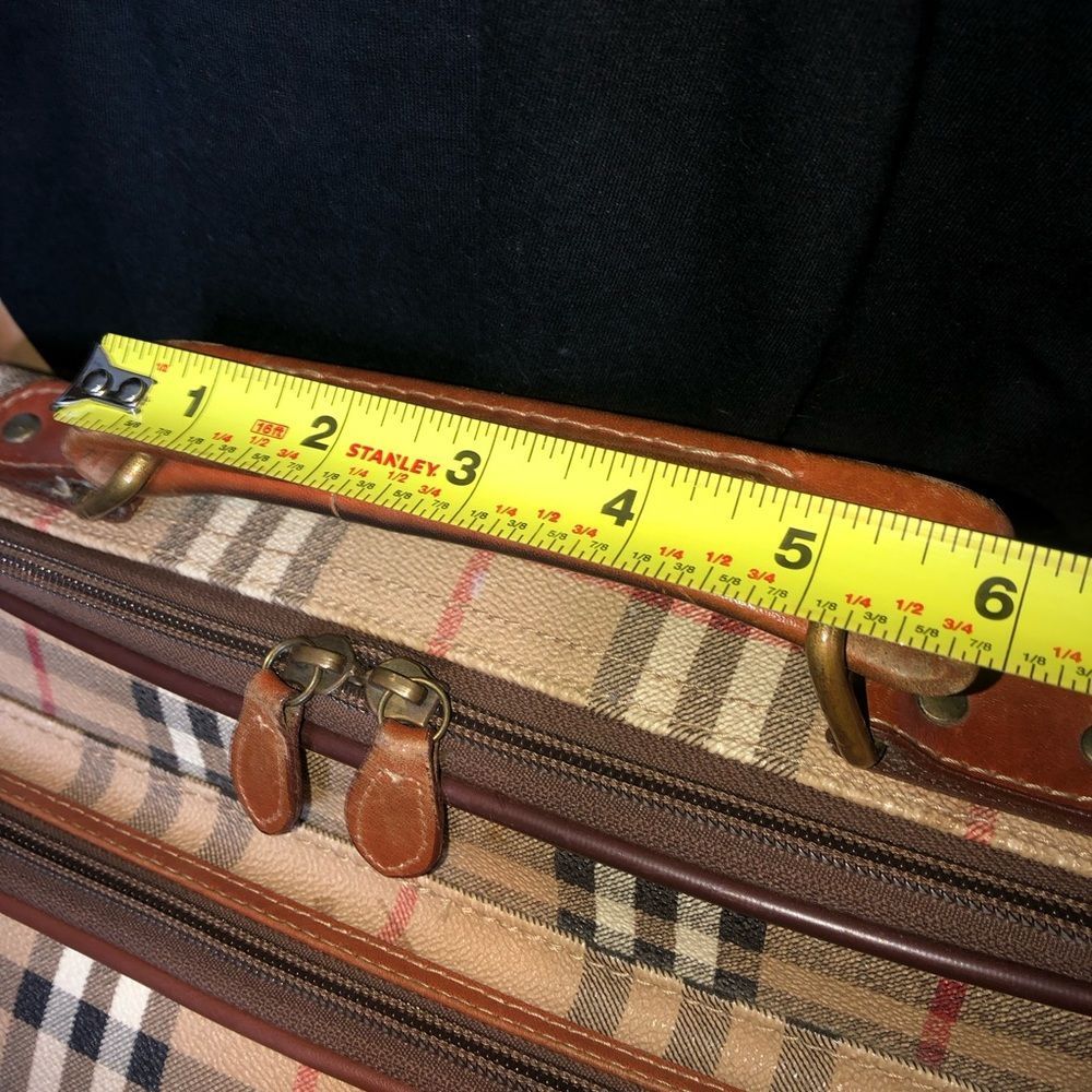 BURBERRY Nova Check Laptop Messenger Crossbody Bag Suitcase Weekend Travel Bag - Picture 12 of 17